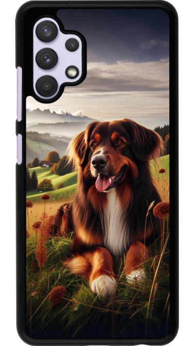 Samsung Galaxy A32 Case Hülle - Hund Land Schweiz