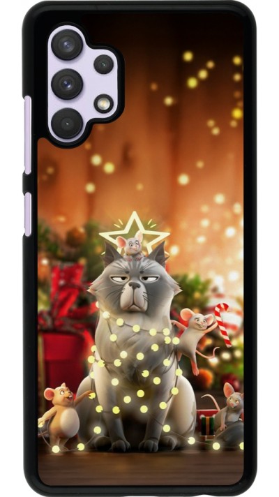 Coque Samsung Galaxy A32 - Christmas 25 Xmas Cat