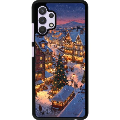 Samsung Galaxy A32 Case Hülle - Christmas 25 Xmas Village