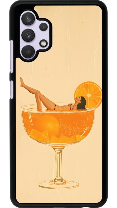 Samsung Galaxy A32 Case Hülle - Cocktail Bath Vintage