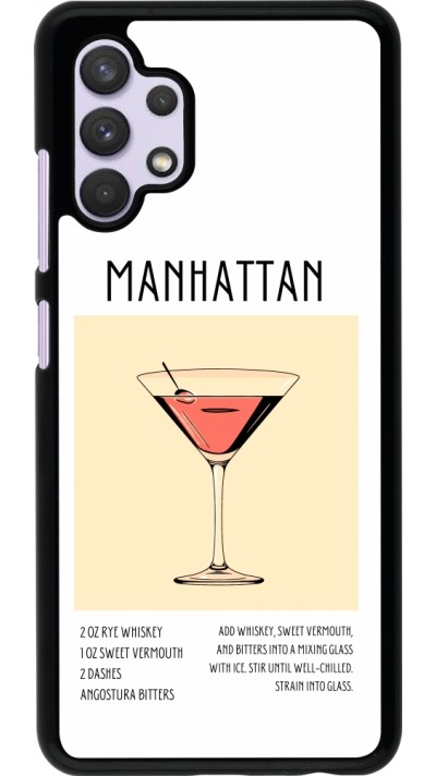 Samsung Galaxy A32 Case Hülle - Cocktail Rezept Manhattan