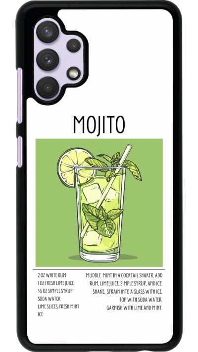 Samsung Galaxy A32 Case Hülle - Cocktail Rezept Mojito
