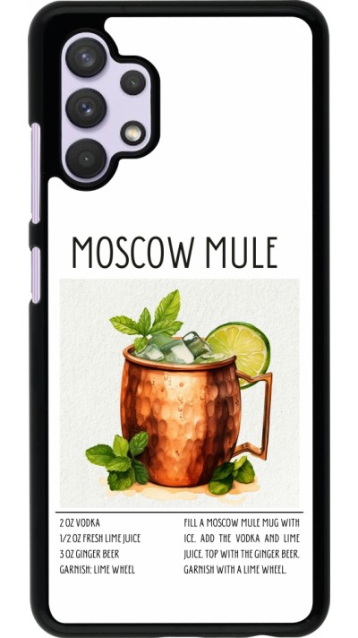 Samsung Galaxy A32 Case Hülle - Cocktail Rezept Moscow Mule