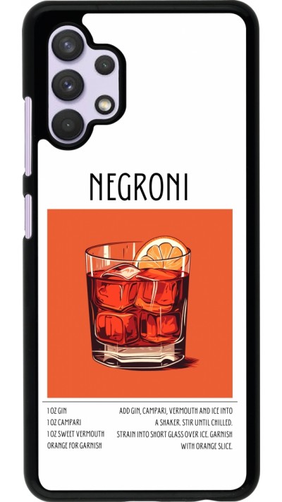 Coque Samsung Galaxy A32 - Cocktail recette Negroni