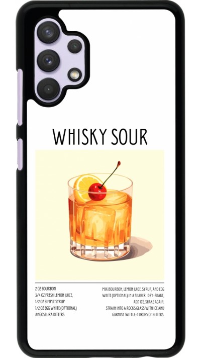 Samsung Galaxy A32 Case Hülle - Cocktail Rezept Whisky Sour