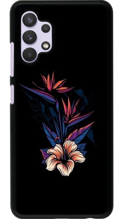 Hülle Samsung Galaxy A32 - Dark Flowers
