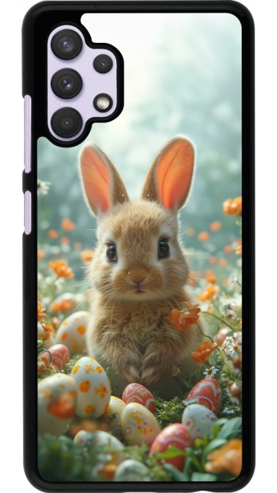 Samsung Galaxy A32 Case Hülle - Easter 2026 Rabbit in the garden