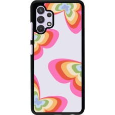 Samsung Galaxy A32 Case Hülle - Easter 2024 rainbow butterflies