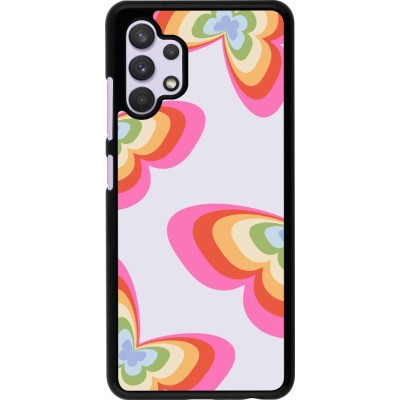 Samsung Galaxy A32 Case Hülle - Easter 2024 rainbow butterflies