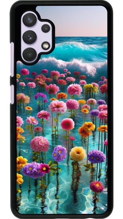Coque Samsung Galaxy A32 - Flower sea waves