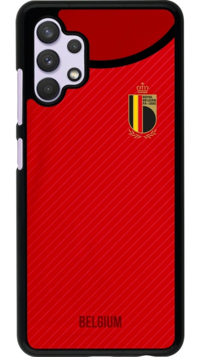 Coque Samsung Galaxy A32 - Maillot de football Belgique 2022 personnalisable