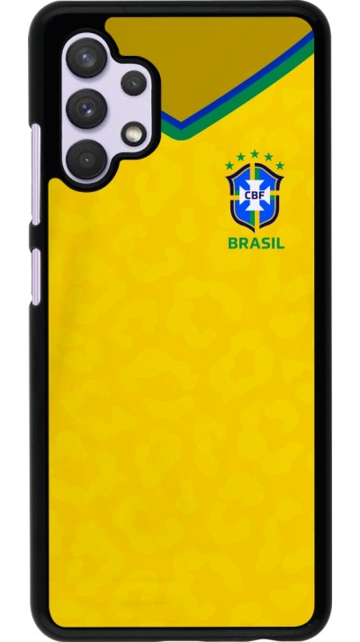 Samsung Galaxy A32 Case Hülle - Brasilien 2022 personalisierbares Fußballtrikot
