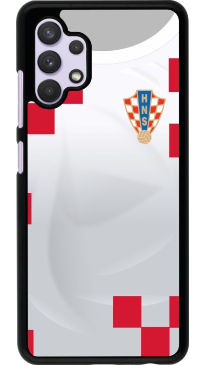 Coque Samsung Galaxy A32 - Maillot de football Croatie 2022 personnalisable
