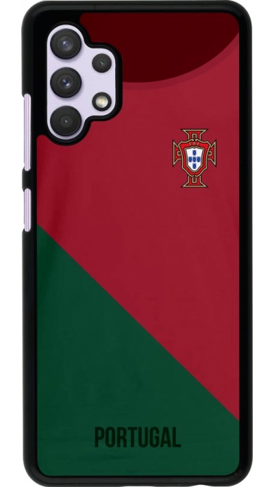Samsung Galaxy A32 Case Hülle - Fussballtrikot Portugal2022