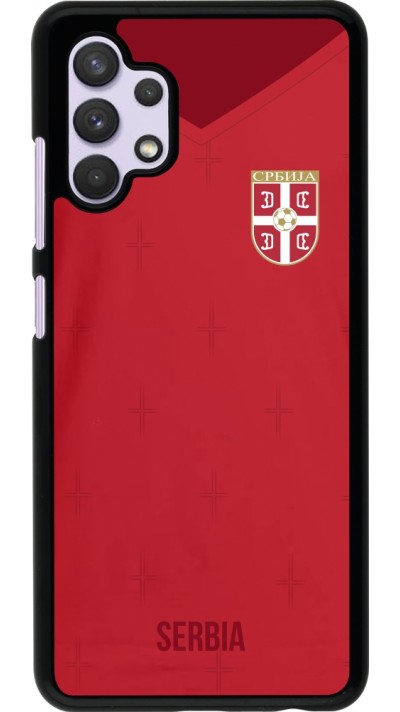 Samsung Galaxy A32 Case Hülle - Serbien 2022 personalisierbares Fussballtrikot