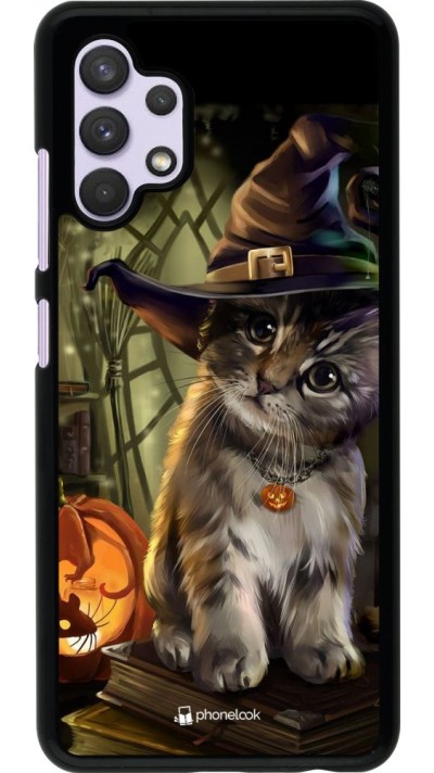 Hülle Samsung Galaxy A32 - Halloween 21 Witch cat