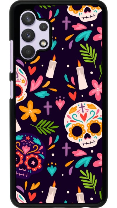 Samsung Galaxy A32 Case Hülle - Halloween 2023 mexican style