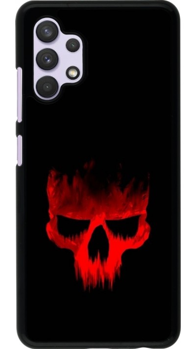 Samsung Galaxy A32 Case Hülle - Halloween 2023 scary skull