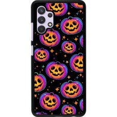 Samsung Galaxy A32 Case Hülle - Halloween 2024 rainbow pumpkins