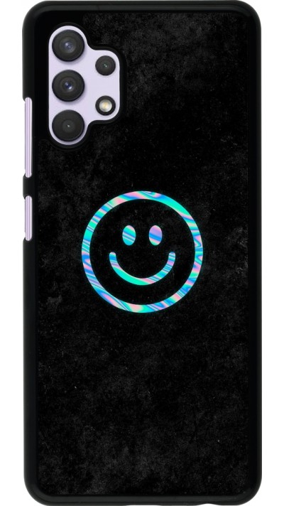 Samsung Galaxy A32 Case Hülle - Happy smiley irisirt