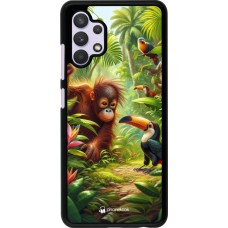 Samsung Galaxy A32 Case Hülle - Tropischer Dschungel Tayrona