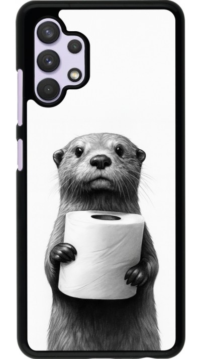 Samsung Galaxy A32 Case Hülle - Otter Toilettenpapier
