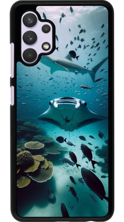 Samsung Galaxy A32 Case Hülle - Manta Lagune Reinigung