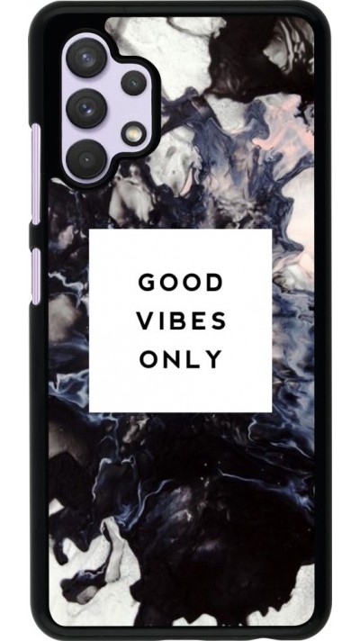 Coque Samsung Galaxy A32 - Marble Good Vibes Only