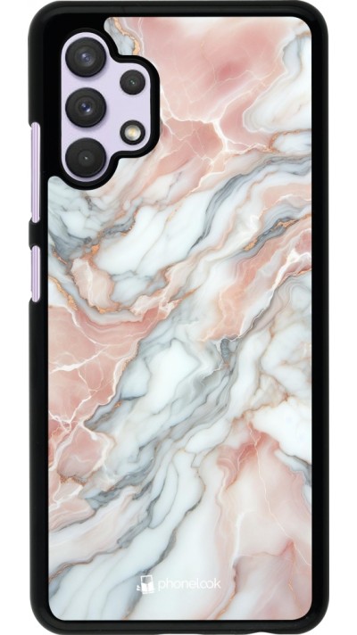Samsung Galaxy A32 Case Hülle - Rosa Leuchtender Marmor