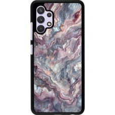 Samsung Galaxy A32 Case Hülle - Violetter silberner Marmor