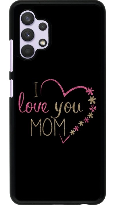 Samsung Galaxy A32 Case Hülle - Mom 2024 I love you Mom Hertz