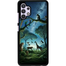 Samsung Galaxy A32 Case Hülle - Paradies der exotischen Tiere