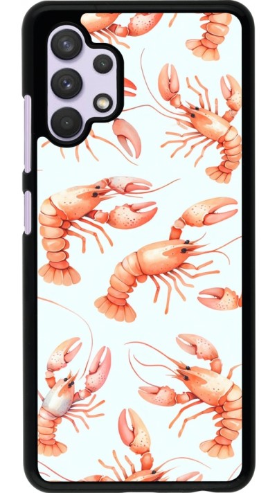 Coque Samsung Galaxy A32 - Pattern de homards pastels