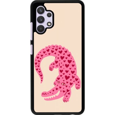 Coque Samsung Galaxy A32 - Pink crocodile 2026