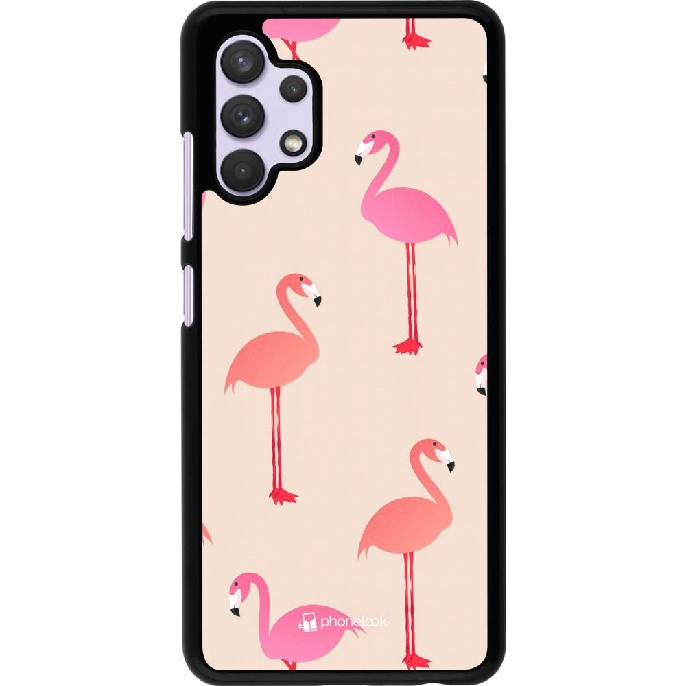 Coque Samsung Galaxy A32 - Pink Flamingos Pattern