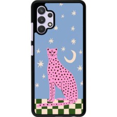 Coque Samsung Galaxy A32 - Pink leopard with stars 2026
