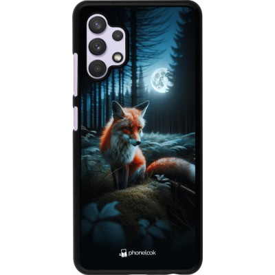 Samsung Galaxy A32 Case Hülle - Fuchs Mond Wald