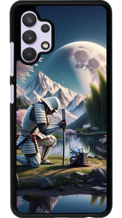 Coque Samsung Galaxy A32 - Samurai Katana Lune