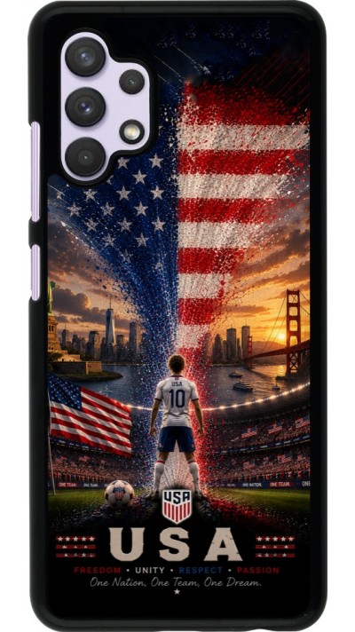 Coque Samsung Galaxy A32 - Football États-Unis splash 2026
