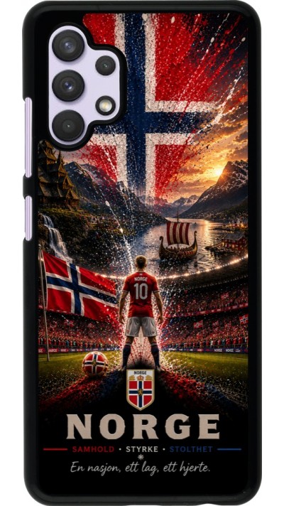 Coque Samsung Galaxy A32 - Football Norvège splash 2026
