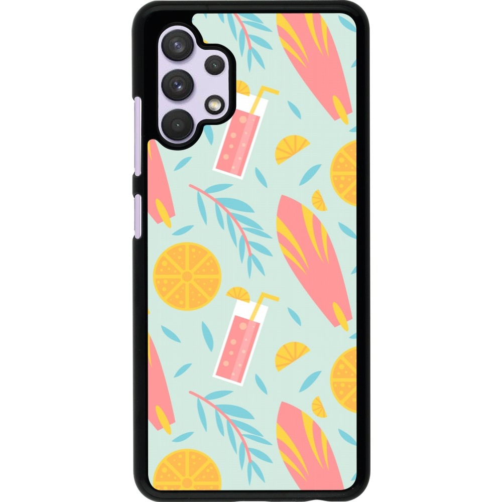 Samsung Galaxy A32 Case Hülle - Summer 2025 Pattern citron