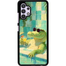 Samsung Galaxy A32 Case Hülle - Crocodile in the swimming pool Summer 2026