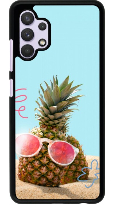 Samsung Galaxy A32 Case Hülle - Pineapple with glasses Summer 2026