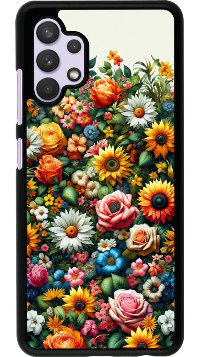 Samsung Galaxy A32 Case Hülle - Sommer Blumenmuster
