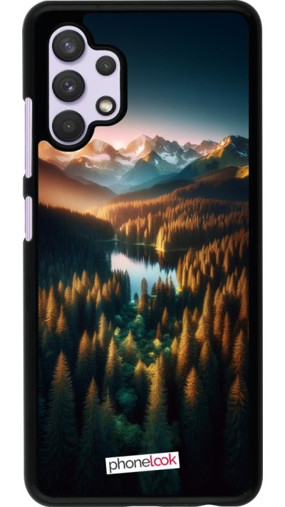 Coque Samsung Galaxy A32 - Sunset Forest Lake