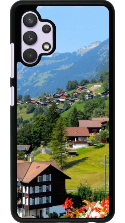 Samsung Galaxy A32 Case Hülle -  Nationalfeiertag Schweiz Landschaft