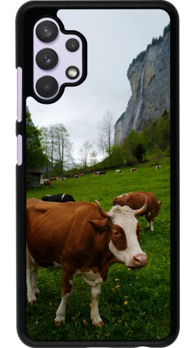 Coque Samsung Galaxy A32 - Fête Nationale Suisse Vaches