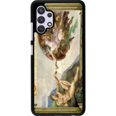 Coque Samsung Galaxy A32 - Tableau art - La Création d’Adam - Michel-Ange