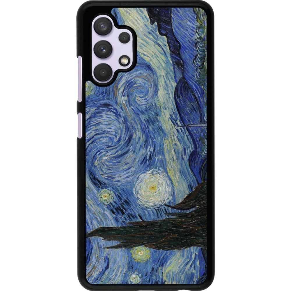 Samsung Galaxy A32 Case Hülle - Kunstbild - Sternennacht - Van Gogh