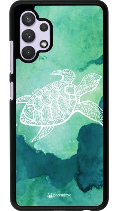 Coque Samsung Galaxy A32 - Turtle Aztec Watercolor